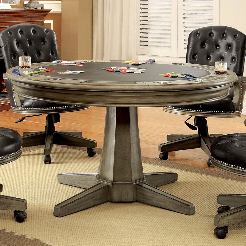 Darby Home Co Ahearn Contemporary Poker Table Set Reviews Wayfair