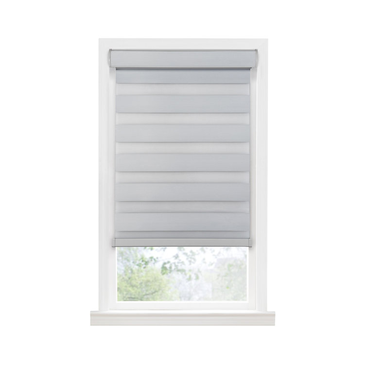 The Twillery Co Cielo Cordless Double Layered Room Darkening Roman Shade Wayfair