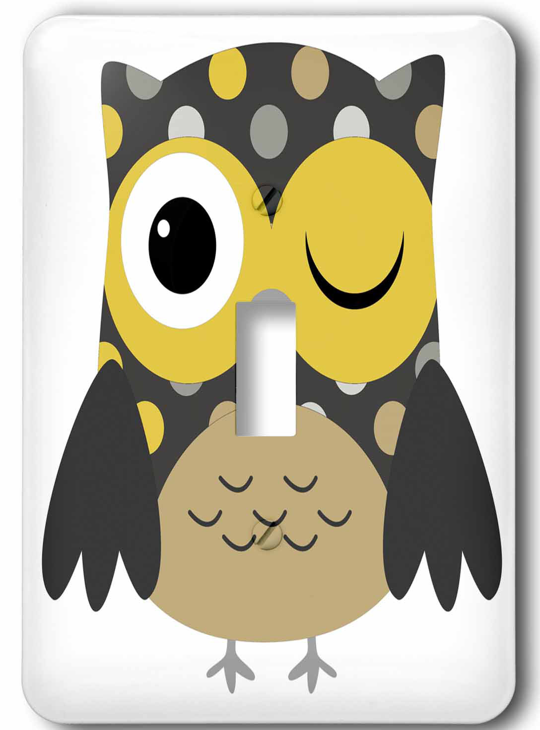 3drose Cute Owl 1 Gang Toggle Light Switch Wall Plate Wayfair