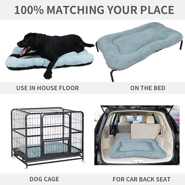 matching dog crate bed