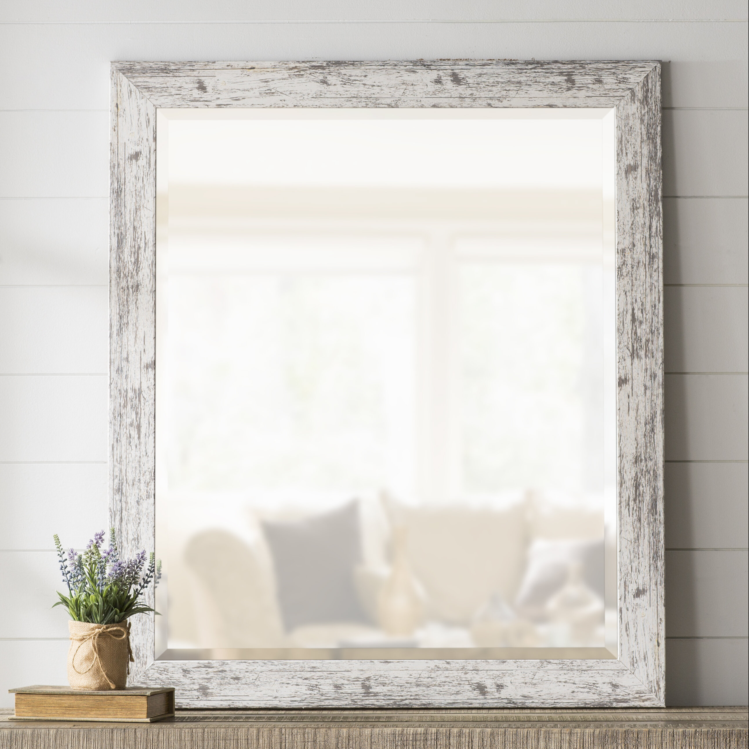 qmdecor Square Mirrored Wall Decor Decorative Mirror 12x12 inches