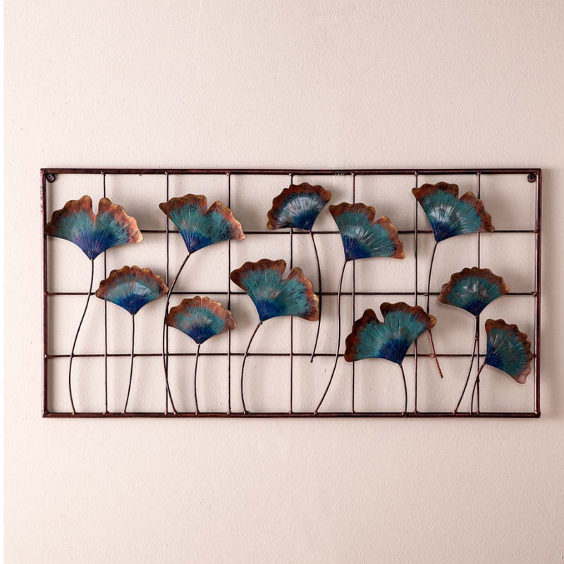 Bloomsbury Market Metal Gingko Leaf Wall Decor Wayfair