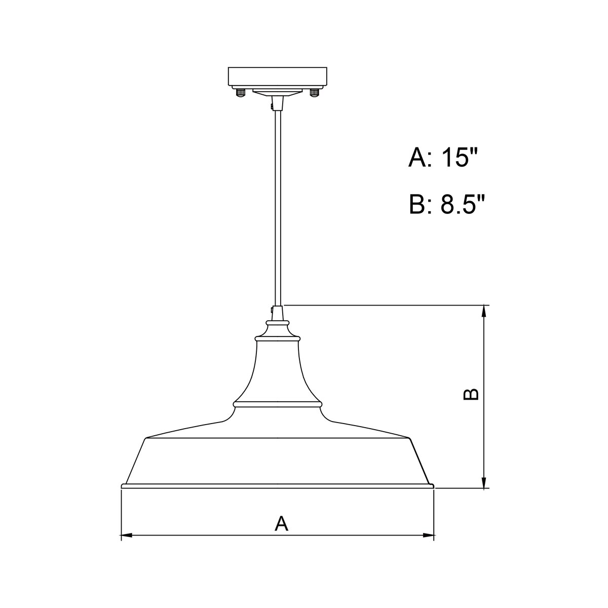 Andover Mills™ Gunnora 1 -Bulb 8.5'' H Outdoor Pendant & Reviews | Wayfair