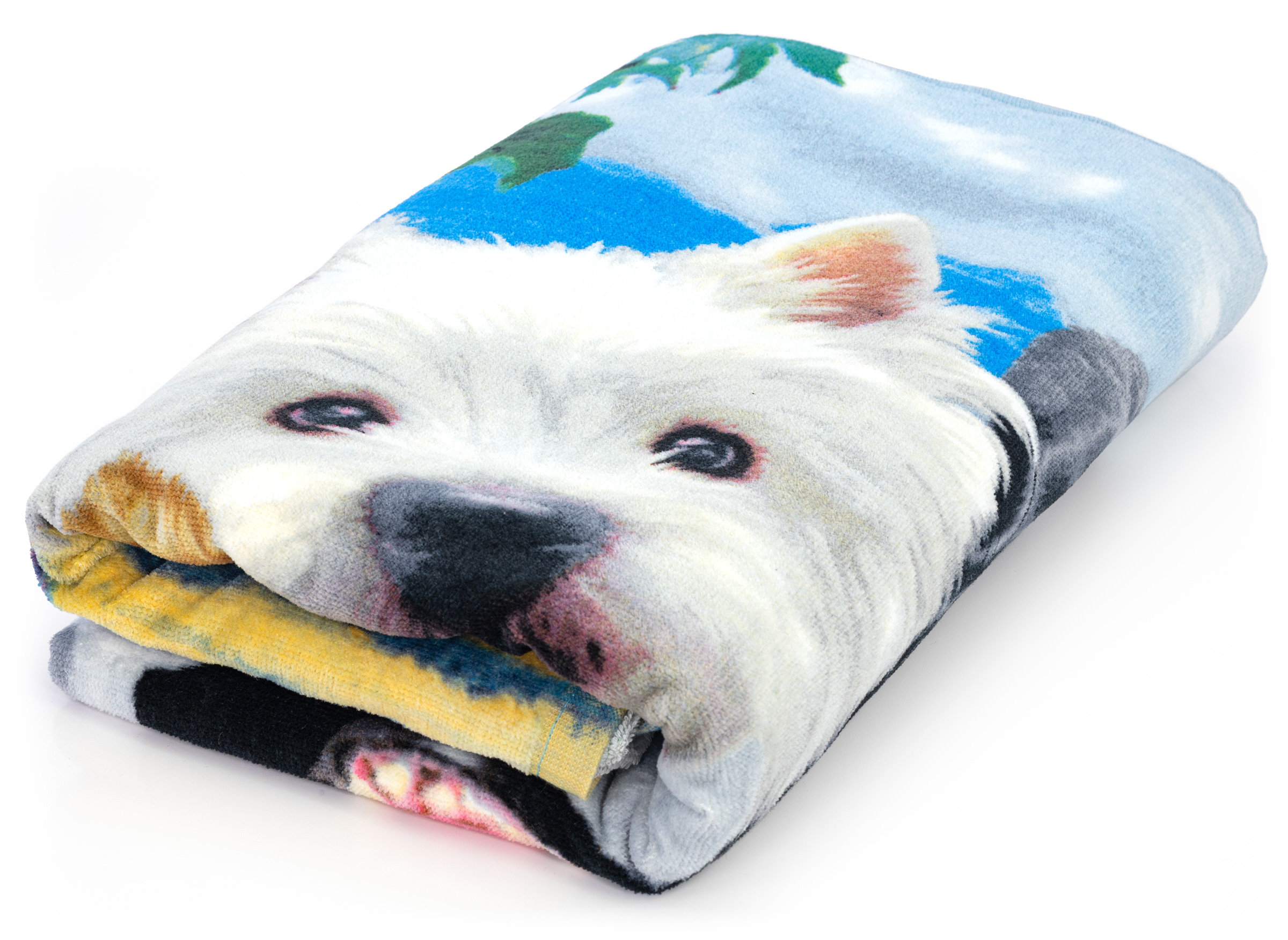 beach towels with dogs on them