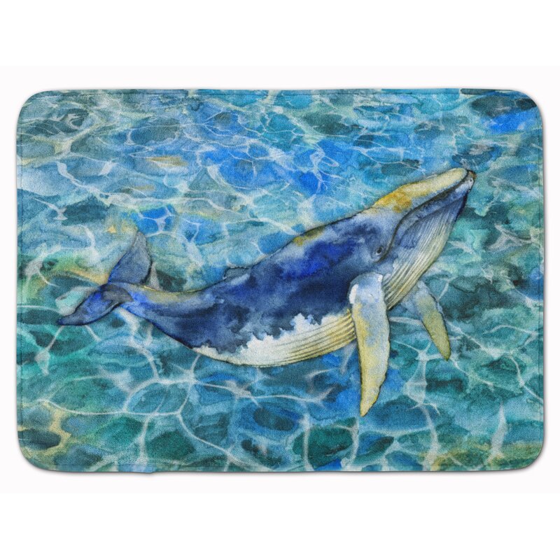 whale bath mat