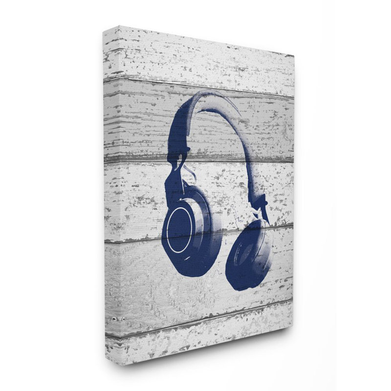 Trule Teen Faulk Headphones Print On Planks Kids Wall Decor Wayfair