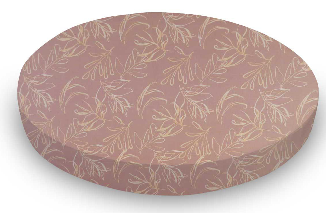 beige crib sheet
