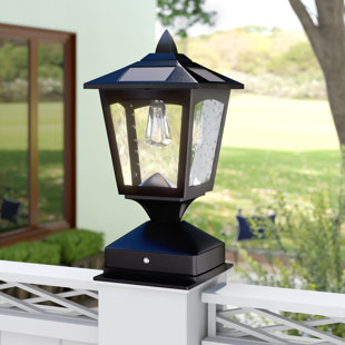 Lamp Post Lights You Ll Love Wayfair Crofts Solar Ed 1 Light Led Pier Mount