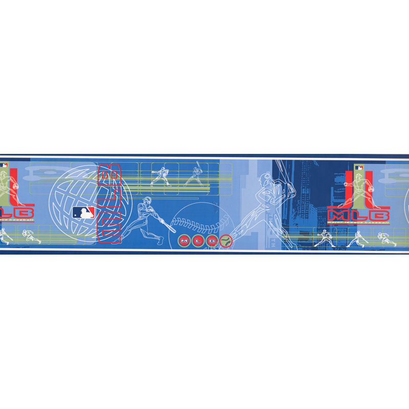 Chesapeakewallcoverings Mlb Baseball Sports Modern Design 15 L X 6 W Wallpaper Border Wayfair