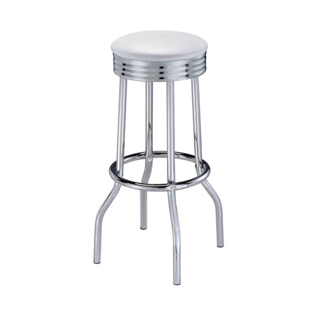 white retro bar stools