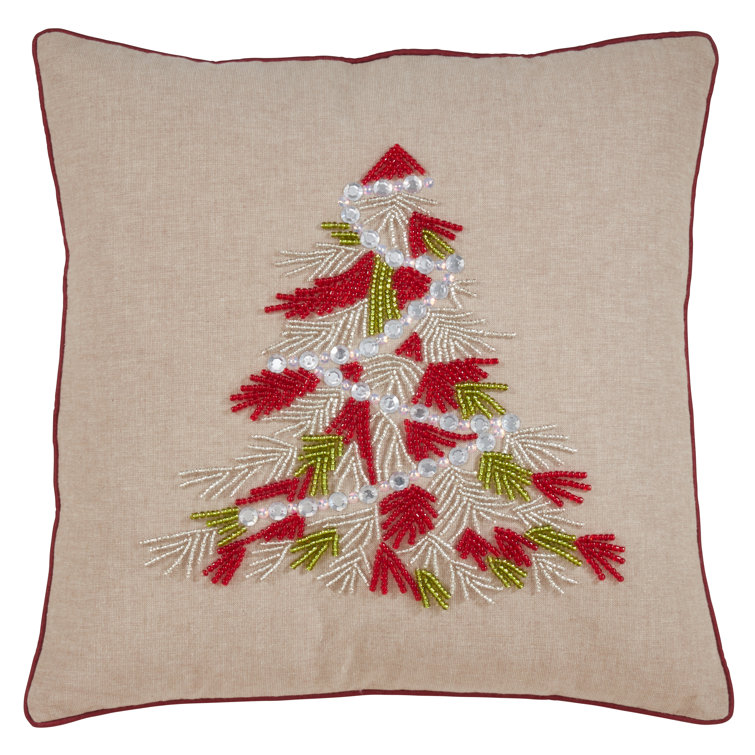 beaded christmas pillows