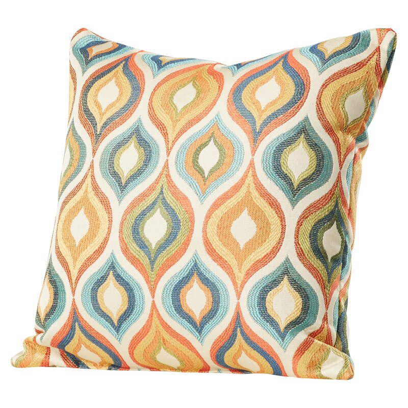 blue and gold throw pillows