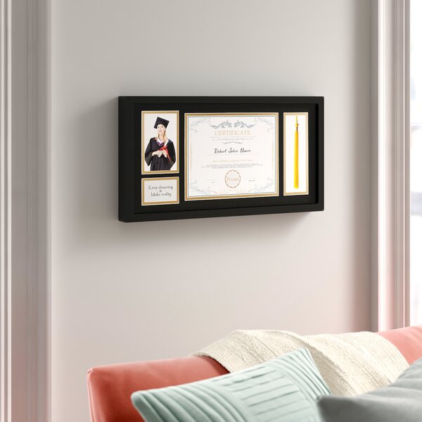 STUDIO 500 6-PACK~11x17-inch Black Wide Picture Frames Mat For 8.5x11 Document 