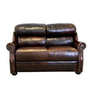 Beacon Leather Loveseat By Westland And Birch