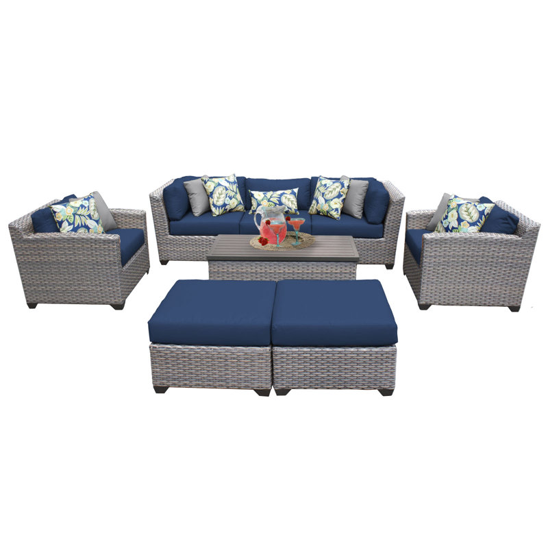 Merlyn 8 Piece Rattan Sofa Seating Group With Cushions Reviews