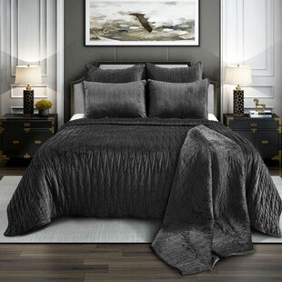 Charcoal Grey Quilt Set Wayfair