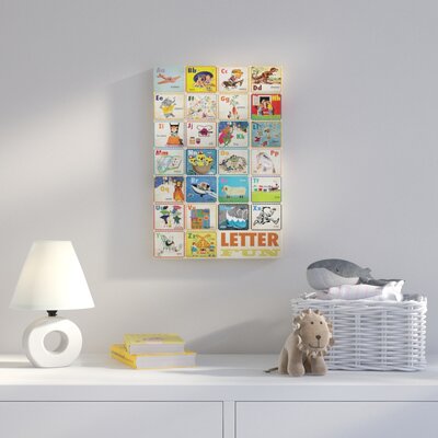 'Letter Fun' Canvas Art Harriet Bee Size: 24