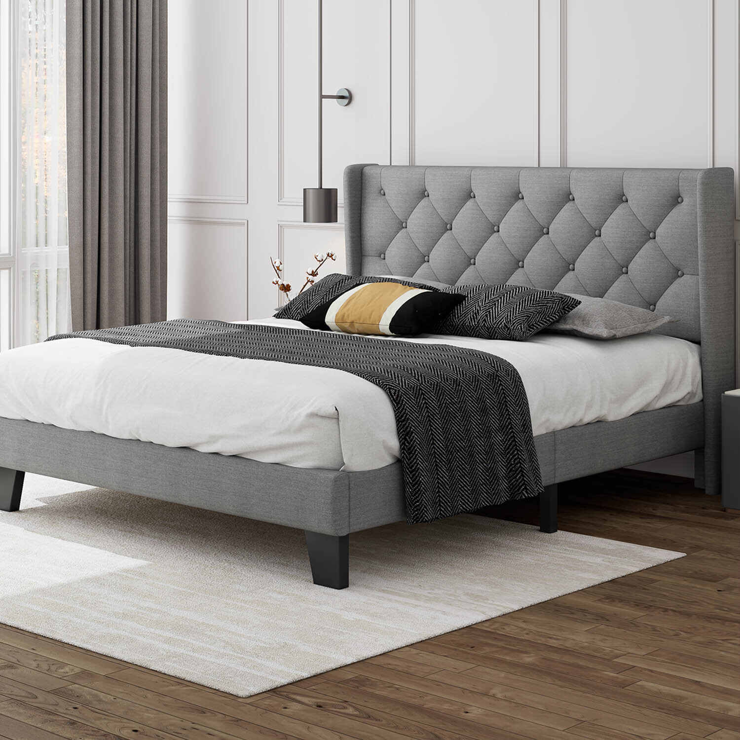 Ipormis Upholstered Bed & Reviews | Wayfair