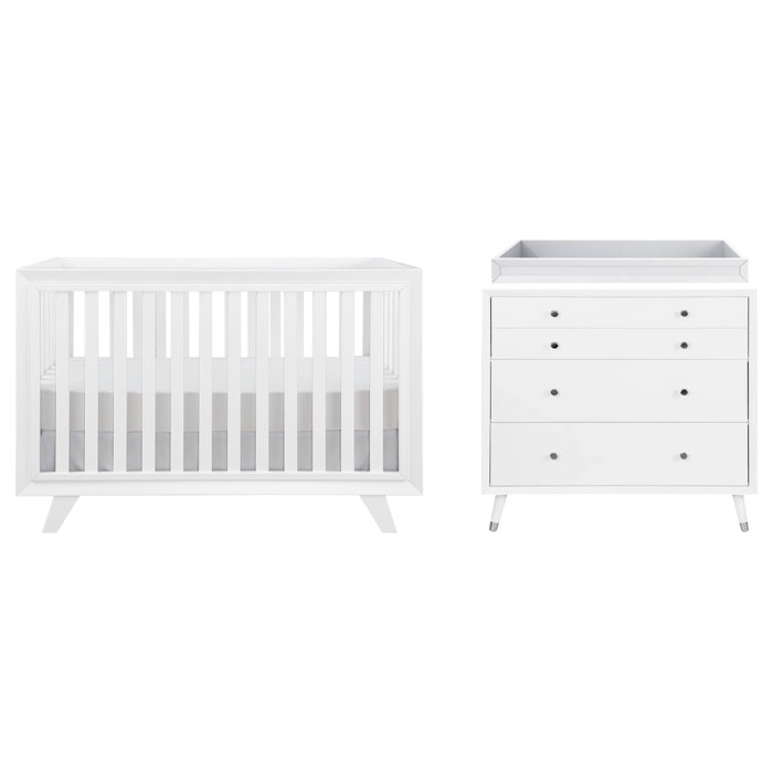 Wooster Convertible Standard 2 Piece Nursery Furniture Set Wooster Convertible Standard 2 Piece Nursery Furniture Set