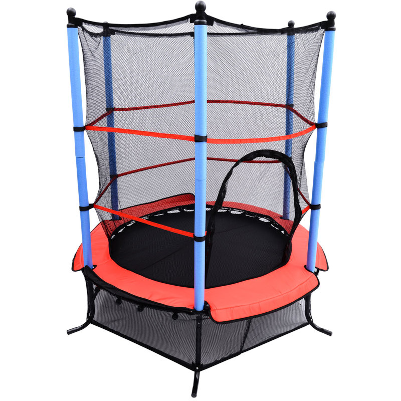 55" Octagon Trampoline with Safety Enclosure & Reviews Wayfair.ca