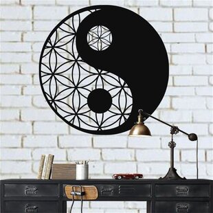 Home Decor Signs Bedroom Living room Kitchen Bathroom Koi Ying Yang Metal Wall Art Office Wall Decor 