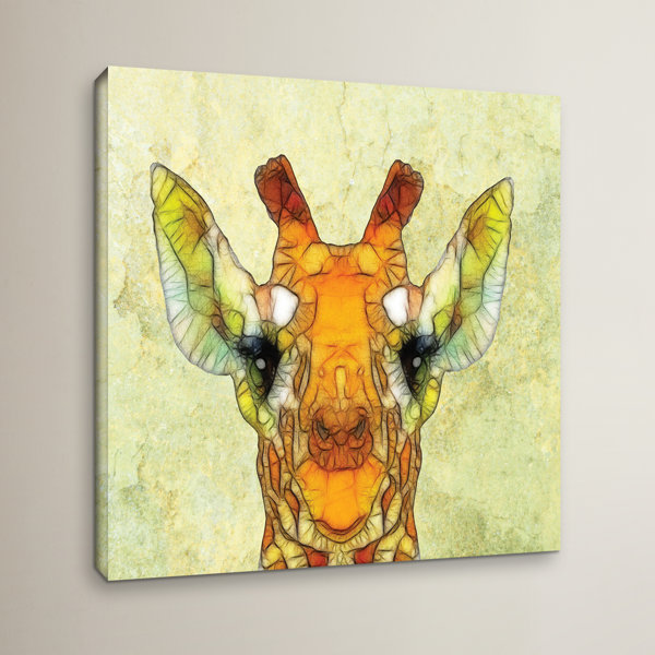 Bloomsbury Market Abstract Giraffe Calf Framed Painting Print On