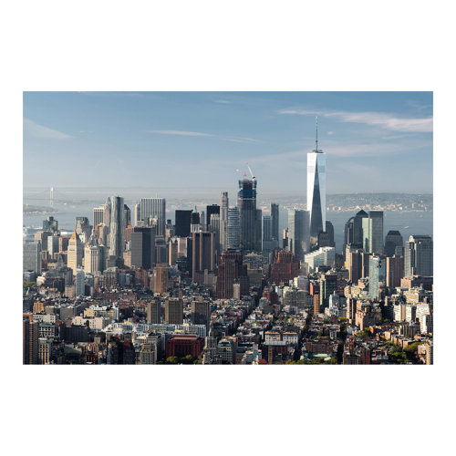View from the Empire State Building 2.55m x 3.84m Textured Matt Peel & Stick Wall Mural East Urban Home