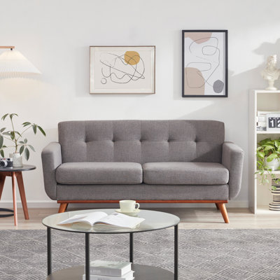 Carmencita 65" Square Arm Loveseat/ different color cream
