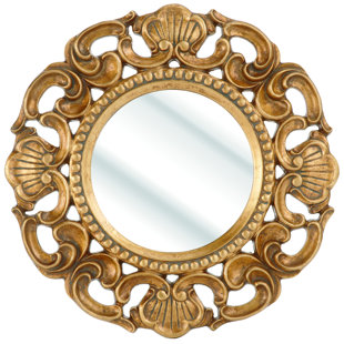 Antique Gold Round Mirror Wayfair Co Uk Save To Idea Board