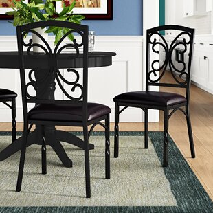 scrolled metal dining chairs