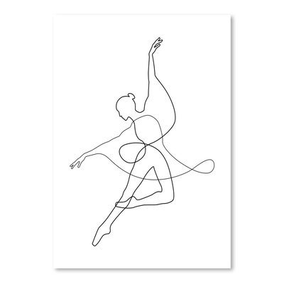 'Dance' Drawing Print East Urban Home Format: Paper, Size: 16