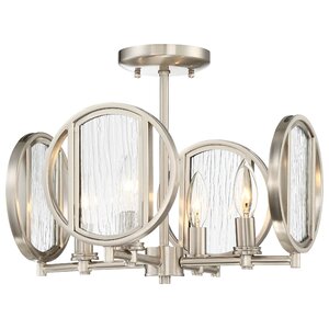 Cayeman 4-Light Semi Flush Mount