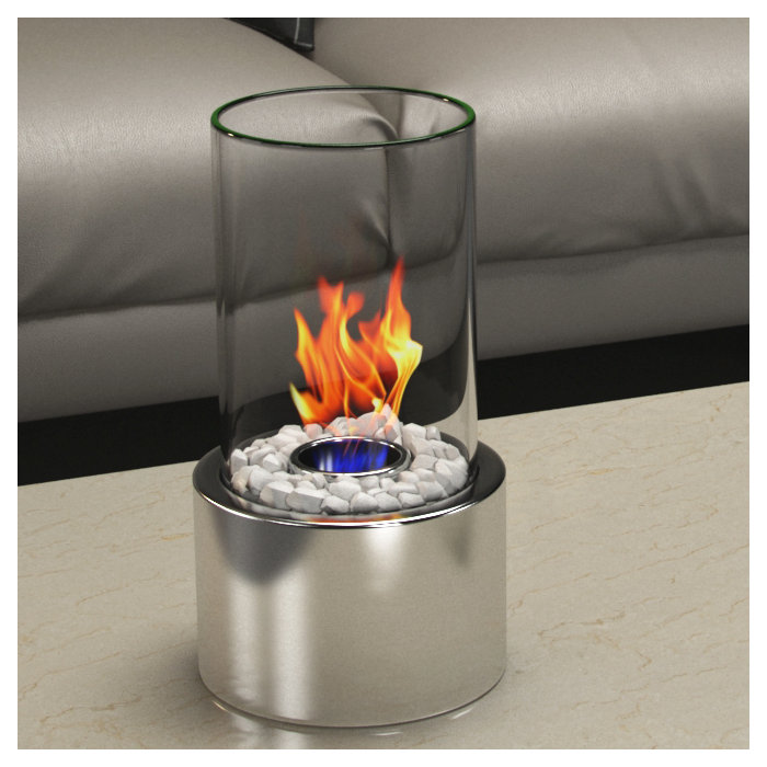 Stainless Steel Regal Flame Indoor Outdoor Eden Ventless Tabletop