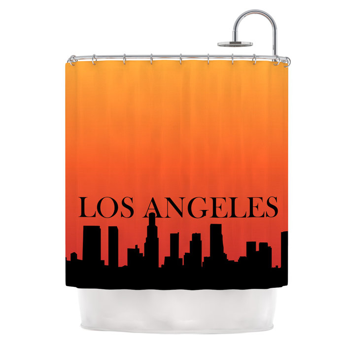East Urban Home Los Angeles Single Shower Curtain Wayfair