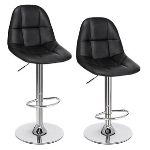 Go to store & view more images Orren Ellis Eglinton Adjustable Height Swivel Bar Stools (Set of 2)