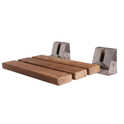 16" Wall Mounted Teak Shower Seat