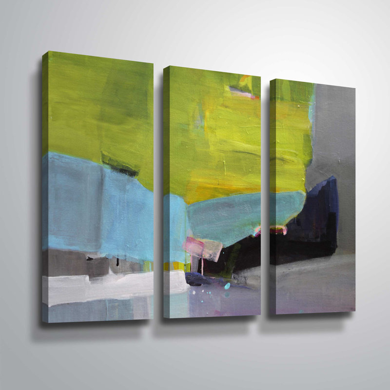 Wrought Studio Nestled Reflection 3 Piece Acrylic Painting