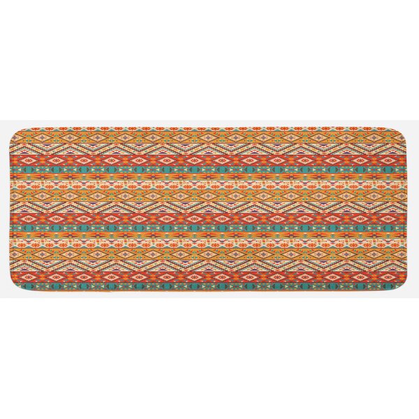 Bless International Aztec Kitchen Mat 