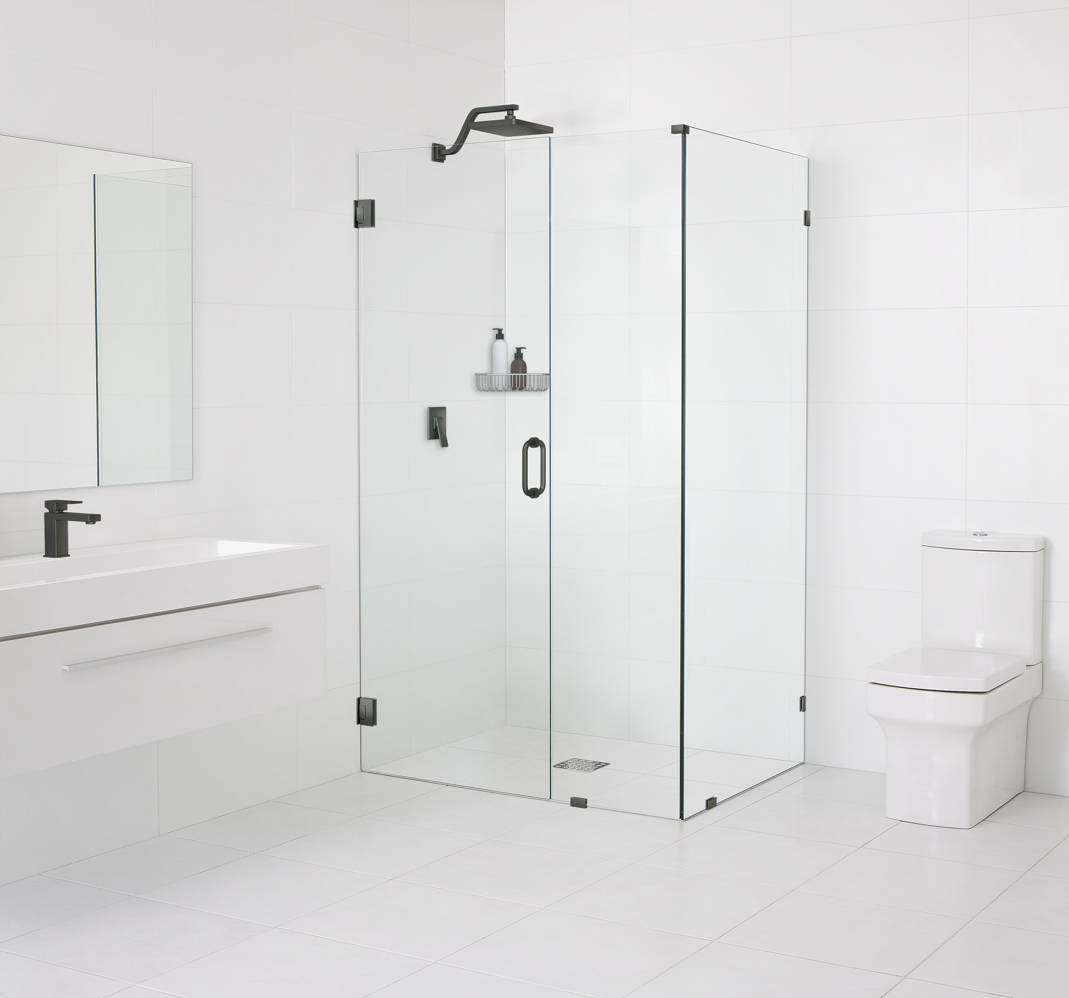 Glass Warehouse 78" H Pivot Frameless Shower Door Wayfair