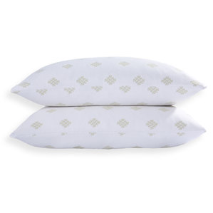 Rayon from Bamboo Fusion Duck Nano Feathers Queen Pillow (Set of 2) by St.James Home
