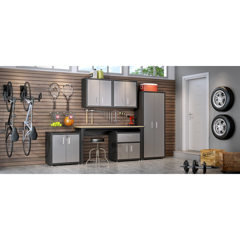 Wfx Utility 30 H X 30 W X 12 D Floating Garage Storage Cabinet Reviews Wayfair