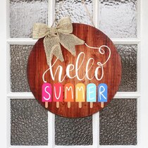 Flip Flop Welcome Sign Rectangle Door Sign Beach Summer Sign Summer Welcome Sign Summer Sign Pool House Sign Front Porch Welcome Sign