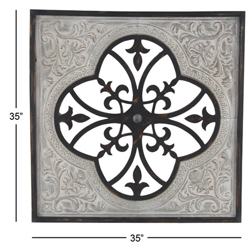 Ophelia Co Traditional Square Iron Wall Decor Wayfair