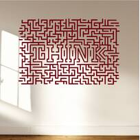 the decal guru think maze wall decal wayfair ca