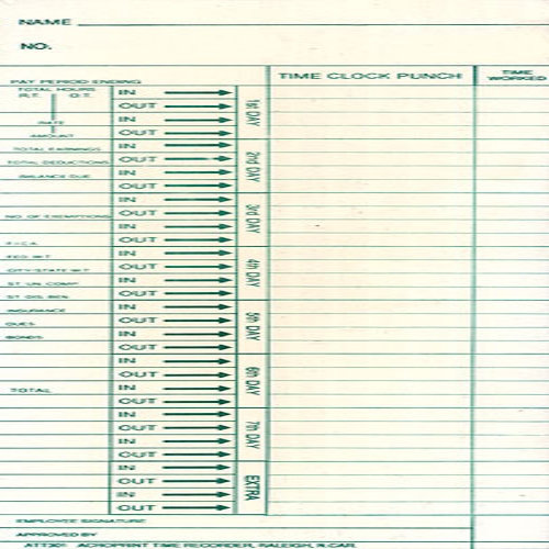 ATT301 OEM Time Card