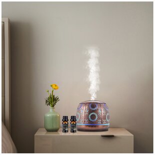 Blue Floral Vintage 2.5 x 4 Oil Diffusing Electric Wall Plug-In Night Light Gift Connection