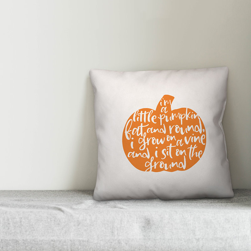 August Grove Taft Avenue I M A Little Pumpkin Fat And Round Throw