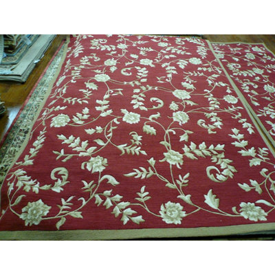 DuraArea Rug Hand Hooked Performance Floral Rug (Size 8X8 )