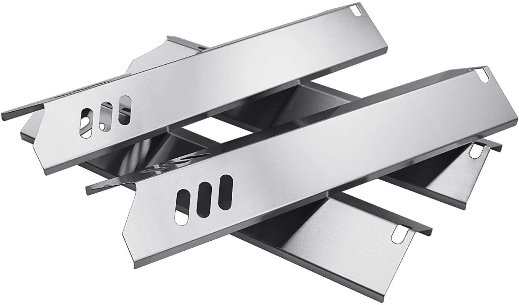 Quickflame Set Of 4 Stainless Steel Heat Plates For Bbq Grill Models From Dyna Glo, Backyard