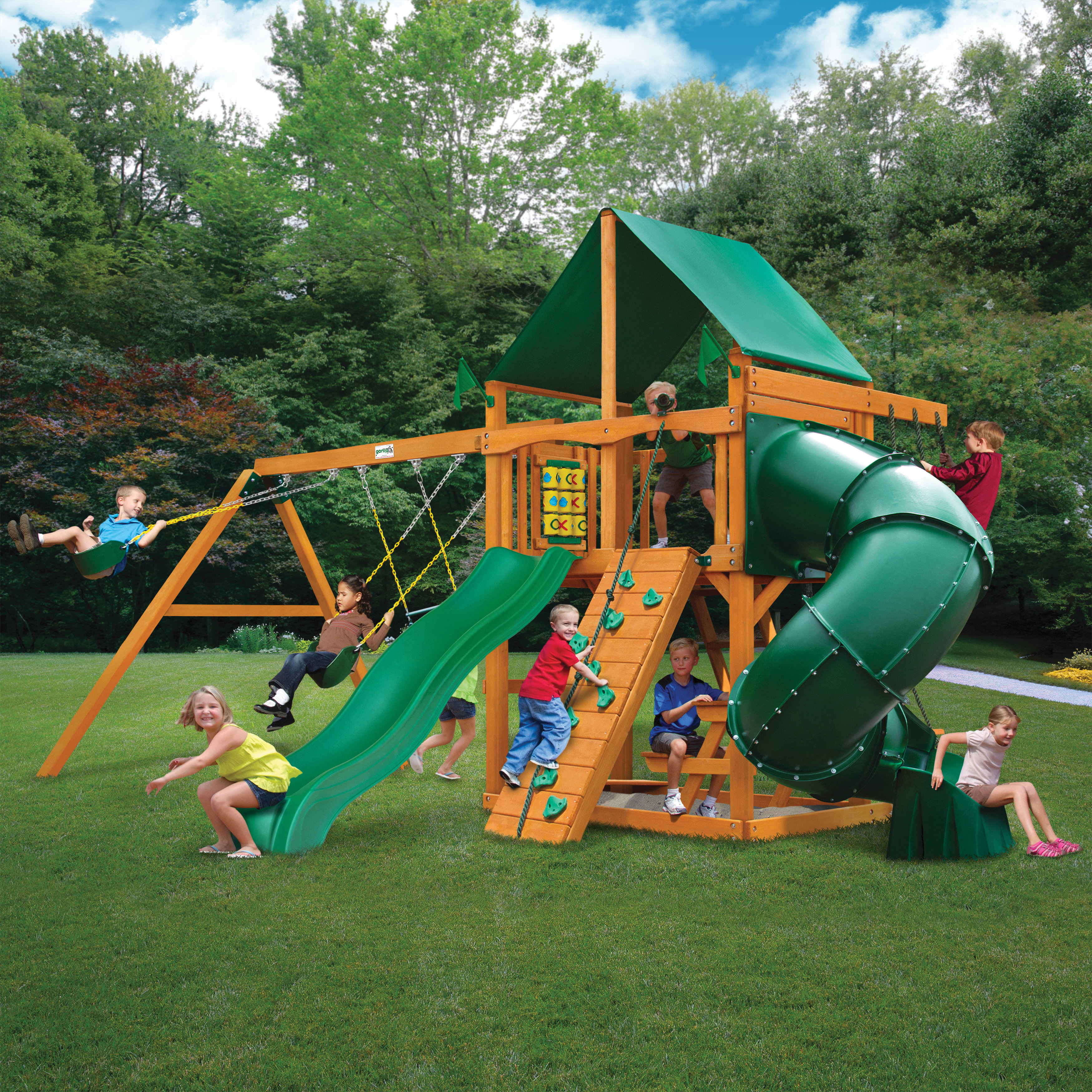 gorilla playsets captains fort residential wood playset